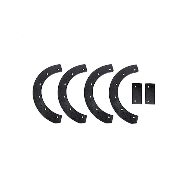 Aftermarket 6 pc Rubber Snowblower Paddle Set fits Snapper 3201 3202 and 3203 STW60-0085 - main